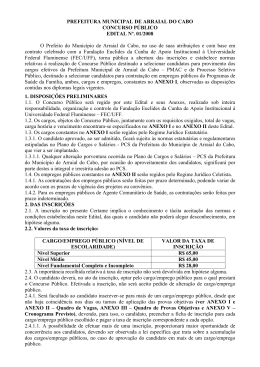 PREFEITURA MUNICIPAL DE ARRAIAL DO CABO