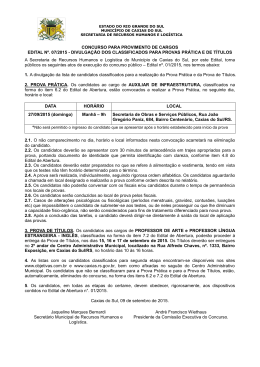 Edital n&ordm; 07/2015 - Objetiva Concursos
