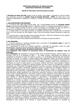 PREFEITURA MUNICIPAL DE ANGRA DOS REIS