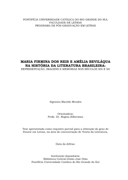 maria firmina dos reis e amélia beviláqua na história da literatura