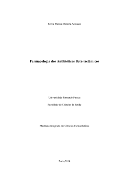Farmacologia dos Antibi&oacute;ticos Beta-lact&acirc;micos