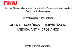 Aula 4 Microbiologia e imunologia- Aula 4