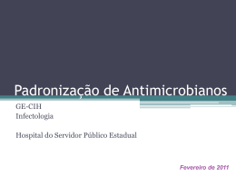 Padronização de Antimicrobianos - geriatria