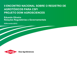 Projeto Dow AgroSciences CSFI