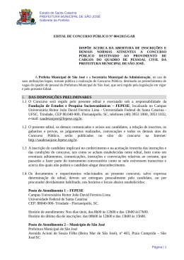 Edital 004/2015/GAB - Concurso P&uacute;blico