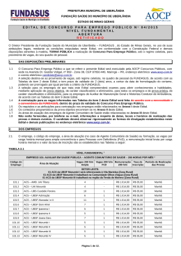 EDITAL DE CONCURSO PARA EMPREGO P&Uacute;BLICO N &ordm; 0 4