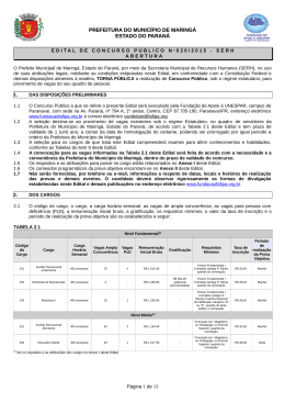 Edital - Funda&ccedil;&atilde;o de Apoio &agrave; UNESPAR