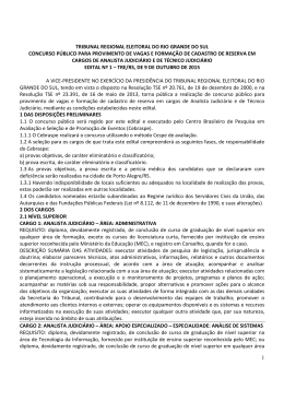 abertura - CESPE / UnB - Universidade de Bras&iacute;lia