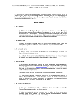 II CONCURSO DE REDA&Ccedil;&Atilde;O DA ESCOLA JUDICI&Aacute;RIA