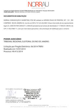 PODER JUDICI&Aacute;RIO TRIBUNAL REGIONAL ELEITORAL DO RIO