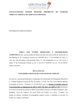 Reclama&ccedil;&atilde;o 18776 - Cl&iacute;nica de Direitos Fundamentais da