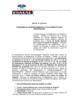 EDITAL N.°033/2012 PROGRAMA DE