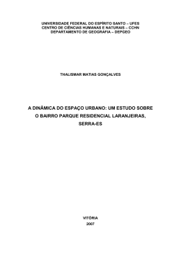 GONCALVES, Thalismar Matias. A din&acirc;mica do espa&ccedil;o urbano