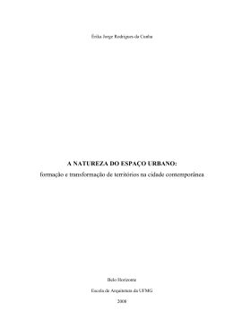 A NATUREZA DO ESPAÇO URBANO - Biblioteca Digital de Teses e