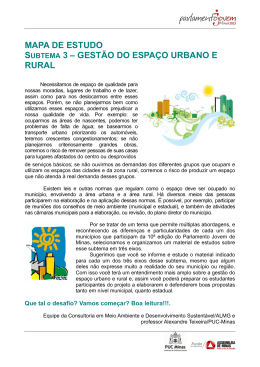 gest&atilde;o do espa&ccedil;o urbano e rural