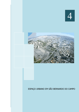 ESPA&Ccedil;O URBANO EM S&Atilde;O BERNARDO DO CAMPO