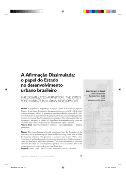 A Afirma&ccedil;&atilde;o Dissimulada: o papel do Estado no