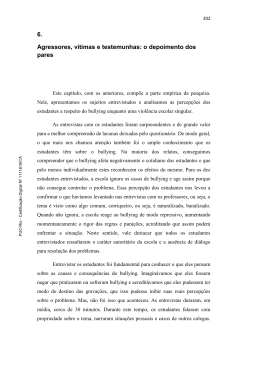 6. Agressores, v&iacute;timas e testemunhas: o depoimento dos pares