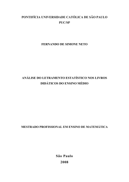 PONTIF&Iacute;CIA UNIVERSIDADE CAT&Oacute;LICA DE S&Atilde;O PAULO