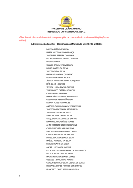 Matr&iacute;cula condicionada &agrave; comprova&ccedil;&atilde;o de conclus&atilde;o do ensino m&eacute;