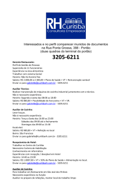Vagas - RH Curitiba