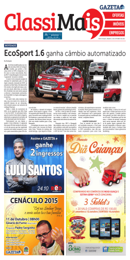 EcoSport 1.6 ganha c&acirc;mbio automatizado