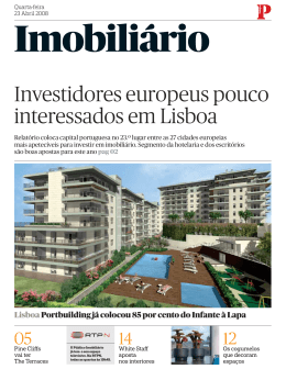 Investidores europeus pouco interessados em Lisboa