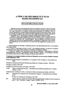 A f&iacute;sica de Helmholtz e suas bases filos&oacute;ficas