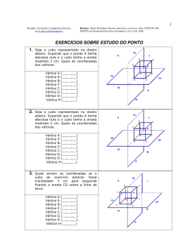 EXERC&Iacute;CIOS SOBRE ESTUDO DO PONTO