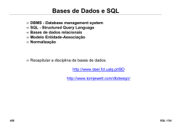 Bases de Dados e SQL