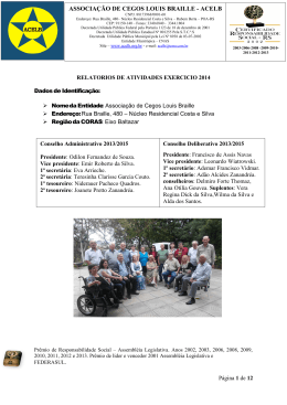 ASSOCIAÇÃO DE CEGOS LOUIS BRAILLE - ACELB