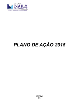 PLANO DE AÇÃO 2015