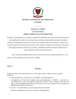 Sobre Moeda Legal - Jornal da Rep&uacute;blica
