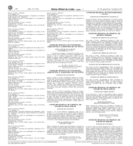 Publicação DOU Extratos dos Contratos Nº 03 e 04 de 2011 - Crea-TO