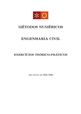 MÉTODOS NUMÉRICOS ENGENHARIA CIVIL