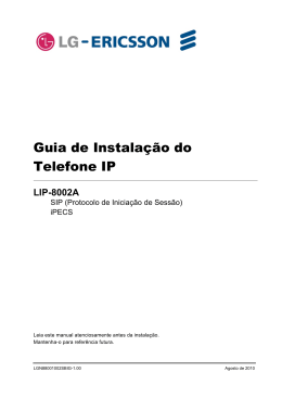 Guia de Instala&ccedil;&atilde;o do Telefone IP