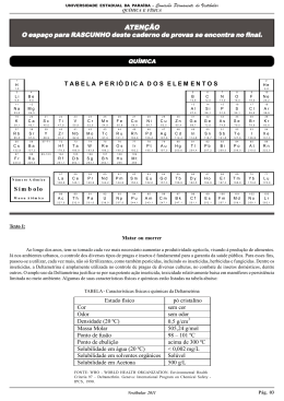 Qu&iacute;mica e F&iacute;sica