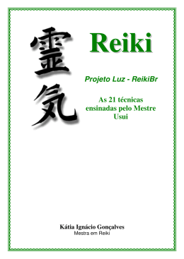 As 21 técnicas - Mestre Usui - Reiki-Br