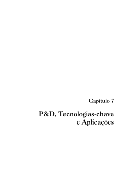 P&D, Tecnologias-chave e Aplicações