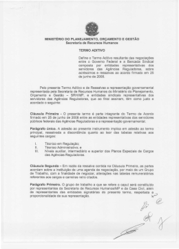 TERMO ADITIVO Define o Termo Aditivo resultante das