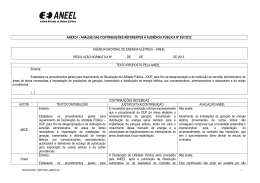 anexo i - an&aacute;lise das contribui&ccedil;&otilde;es referentes &agrave; audi&ecirc;ncia p&uacute;blica n&ordm;