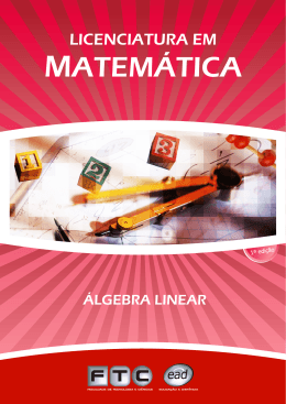 ÁLGEBRA LINEAR - Centro de Informática da UFPE