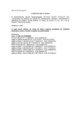 Comunicado nº 16/2015 da Diretoria de Gestão do Conhecimento