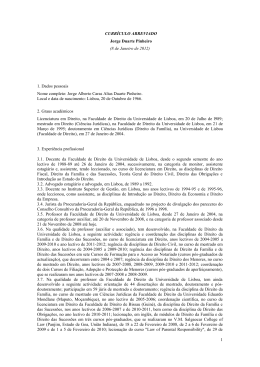 Prof. Doutor Jorge Duarte Pinheiro