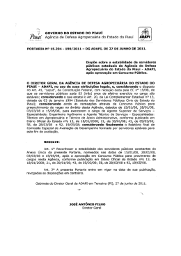 Pzäiﬂf Agência de Defesa Agropecuária do Estado do Piauí