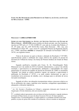 DE MINAS GERAIS &ndash; TJMG PROCESSO N&ordm; 1.0000.14.078085