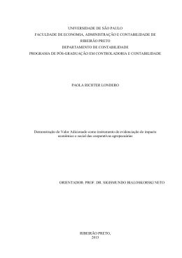 Demonstra&ccedil;&atilde;o do Valor Adicionado como instrumento de