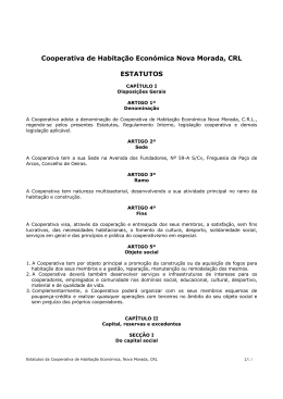 Cooperativa de Habitação Económica Nova Morada, CRL