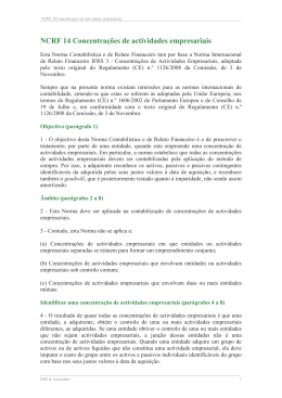 NCRF 14 Concentra&ccedil;&otilde;es de actividades empresariais