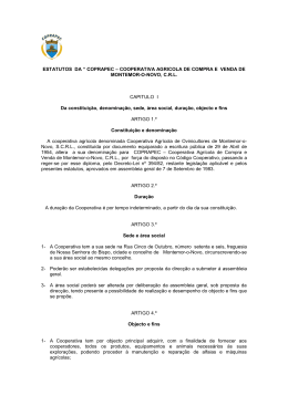 Estatutos da Coprapec em PDF